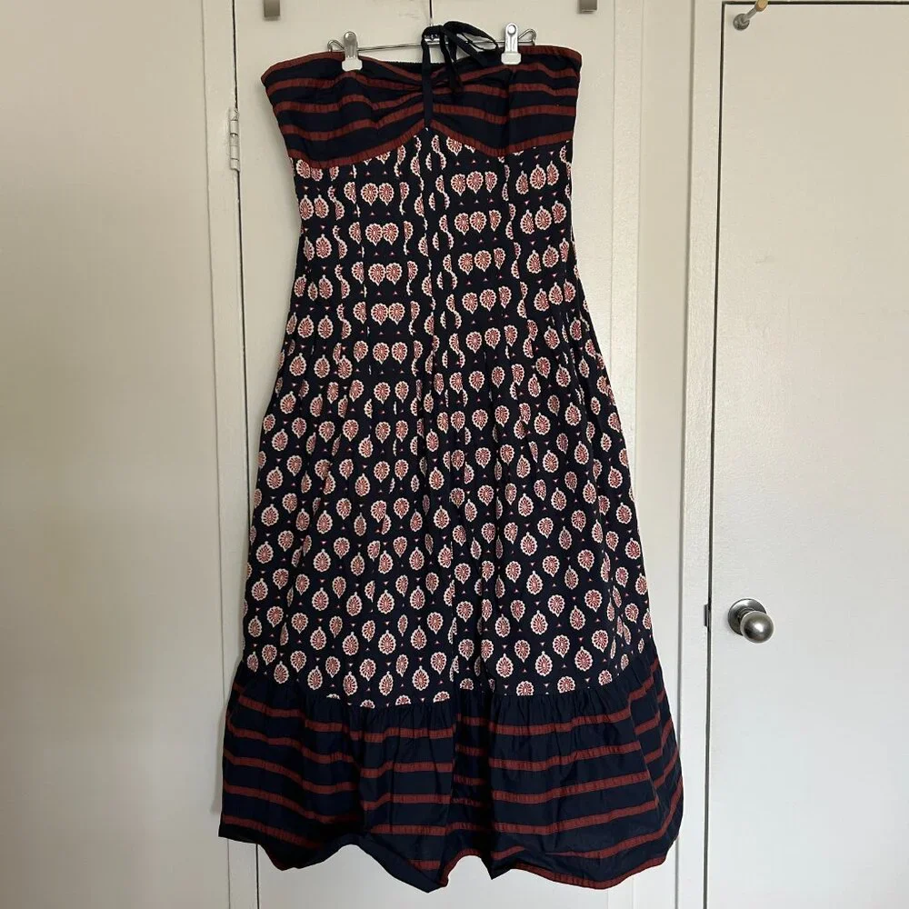 NWOT Anthropologie Zosime Halter Maxi Dress Boho 100% Cotton (Plus Size 18W) - Picture 5 of 11